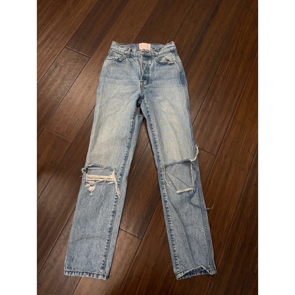 straight-leg distressed jeans  Revice Denim 24